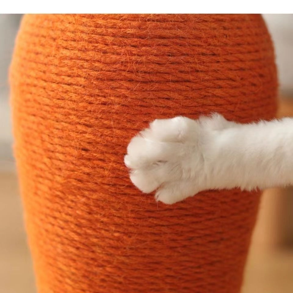 Cat scratching tree, carrot-shaped, fun scratching toy