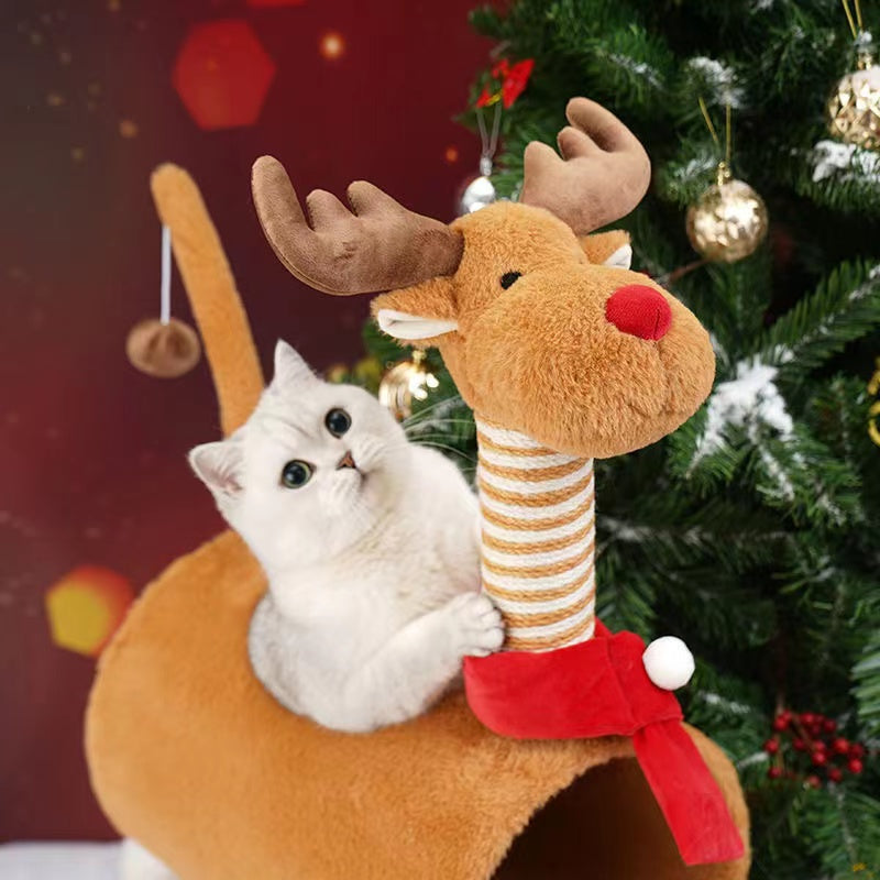 Christmas theme cat climbing frame